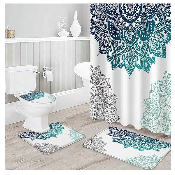 VARIANTE Set Pentru Baie: Perdea, Covorașe și Husă de Toaletă - Alege Modelul De Mai Jos