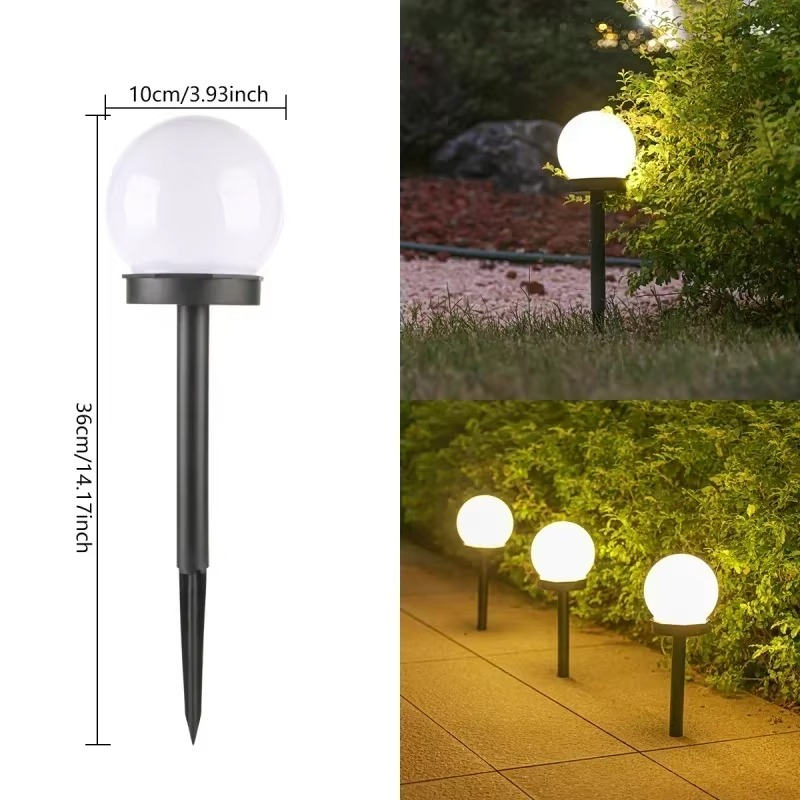 Set 6 x Lampa Solara LED Gradina tip Glob – Iluminat Exterior Premium fara Cabluri, Rezistenta la Apa, Lumina Ambientala Automata