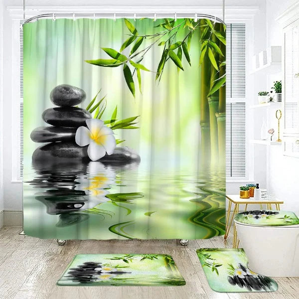 VARIANTE Set Pentru Baie: Perdea, Covorașe și Husă de Toaletă - Alege Modelul De Mai Jos