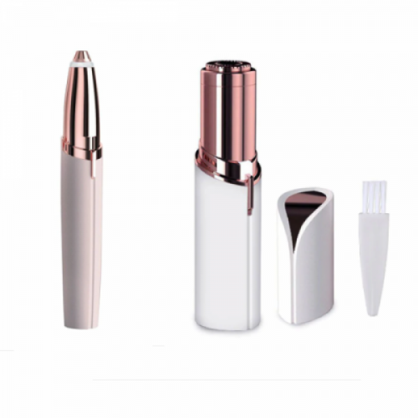 Set 2 in 1 Epilator Facial + Trimmer Sprancene, Fara Durere, Portabil, Design Elegant pentru Ingrijire Rapida