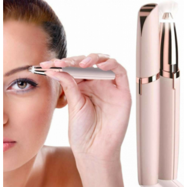 Set 2 in 1 Epilator Facial + Trimmer Sprancene, Fara Durere, Portabil, Design Elegant pentru Ingrijire Rapida