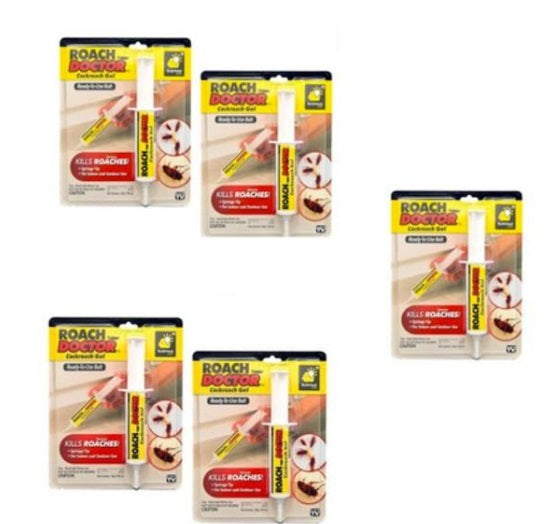 Set 3 x Gel Profesional Roach Doctor Anti Gandaci, Formula Concentrata cu Aplicare Precisa, Solutie Eficienta pentru Interior si Exterior