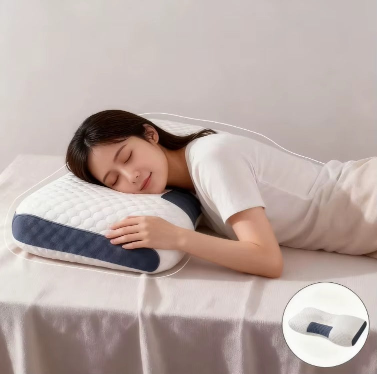 Set 2 x Perna Ergonomica Antialergica, Antibacteriana si Antiacarieni, Suport pentru Gat si Coloana, Confort Maxim pentru Somn Odihnitor