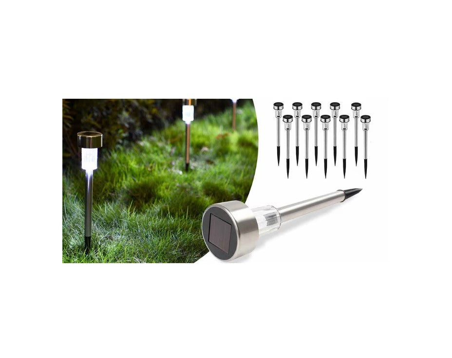 Set 20 x lampa solara LED gradina tip Tarus– iluminat Exterior Solar, Rezistenta la Apa, Lumina Automata, Decor Curte, Gazon, Terasa