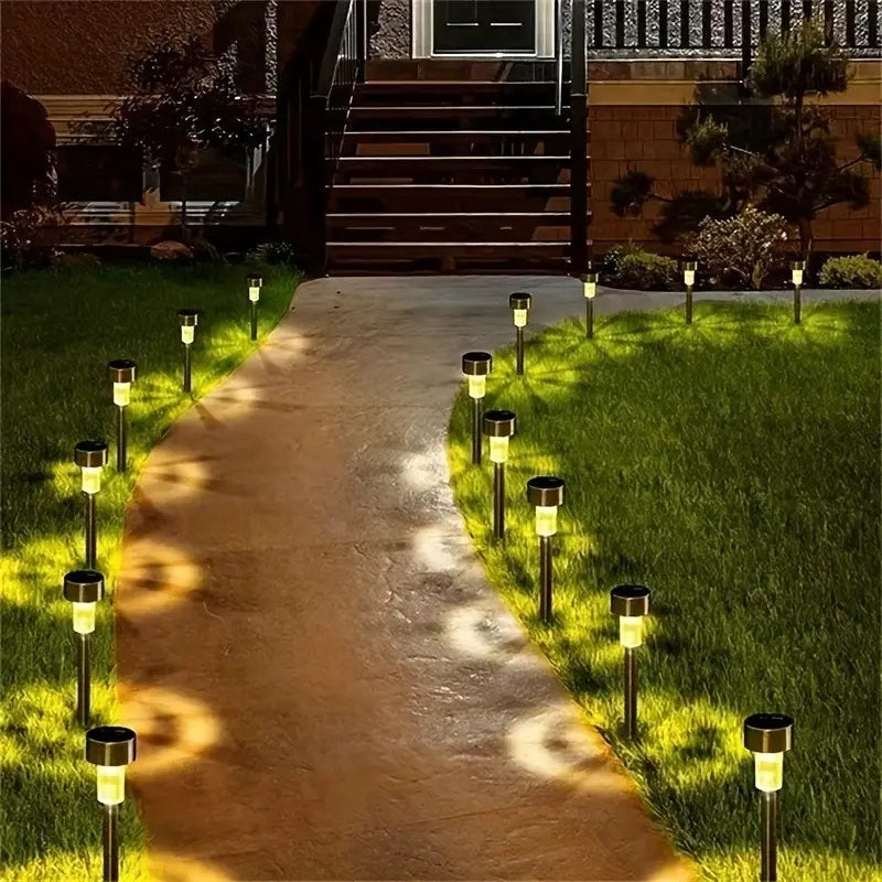 Set 15 x lampa solara LED gradina tip Tarus– iluminat Exterior Solar, Rezistenta la Apa, Lumina Automata, Decor Curte, Gazon, Terasa