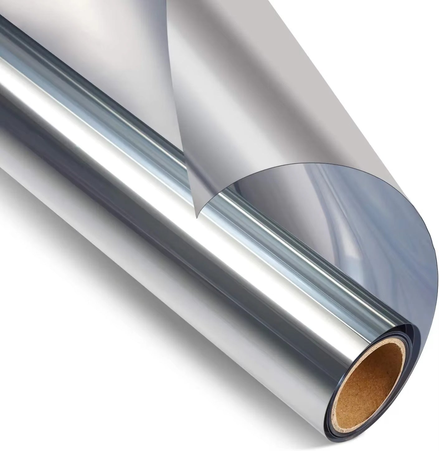 Set 2 x Folie Oglinda pentru Geam Gri, Efect Reflectorizant, Protectie UV, Anti Caldura si Intimitate, 60 x 300 cm