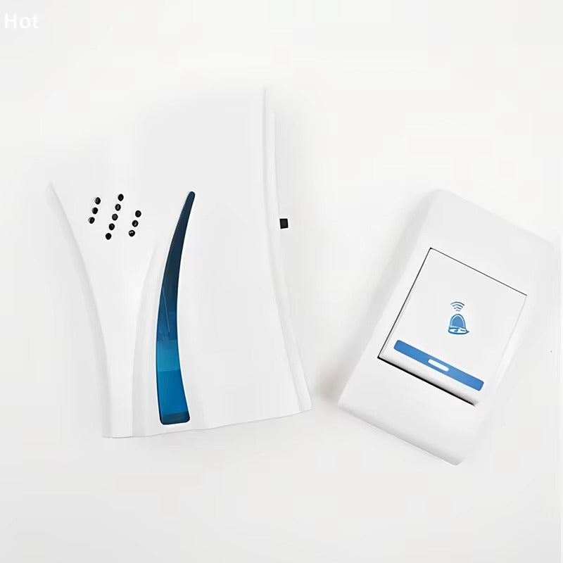 Sonerie Wireless Fara Fir cu Raza 100 Metri – Sonerie Casa cu Buton Exterior, Instalare Rapida, Semnal Puternic, Design Modern